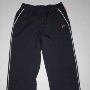 Nike Youth Boys Black and Pink Exercise Pants with Drawstring Size Medium 8-10